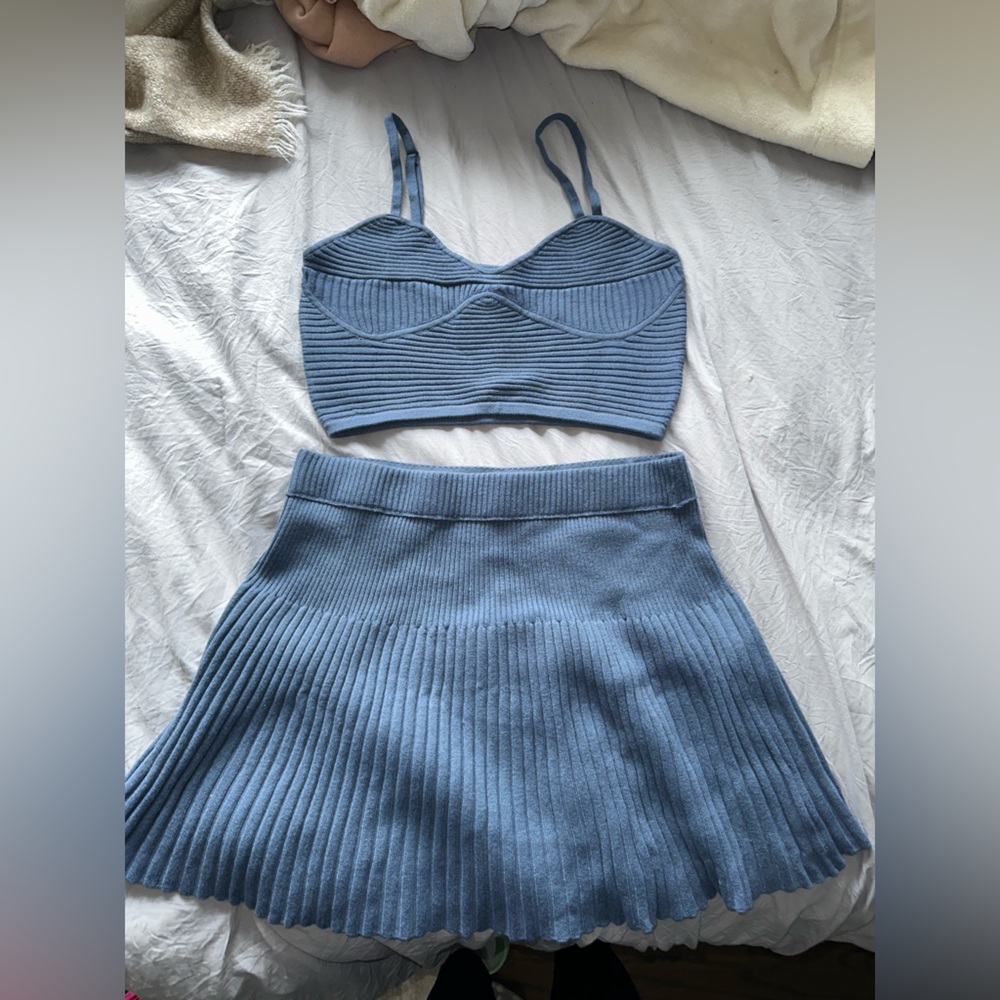 Blue Aerie Skirt Set